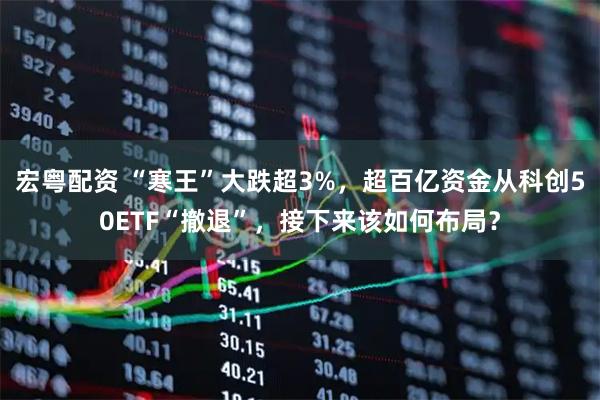 宏粤配资 “寒王”大跌超3%，超百亿资金从科创50ETF“撤退”，接下来该如何布局？